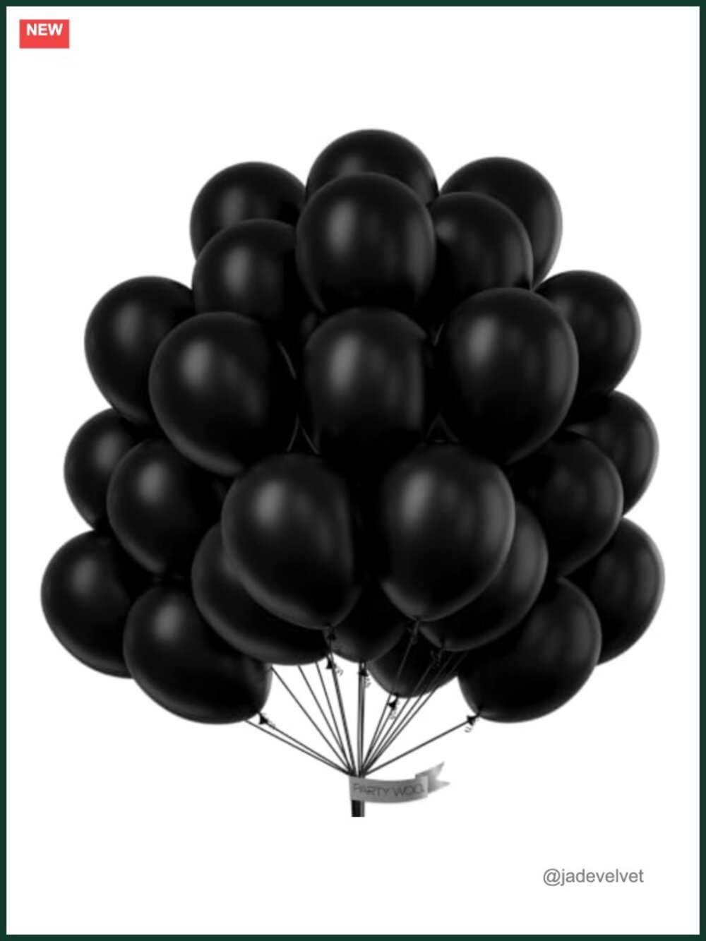 50 Matte Black Latex Balloons 12 Inch Party Decor